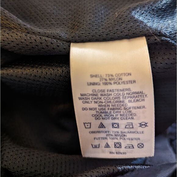 LANDS' END size small Navy Heritage Trench Coat jacket - Picture 5 of 6